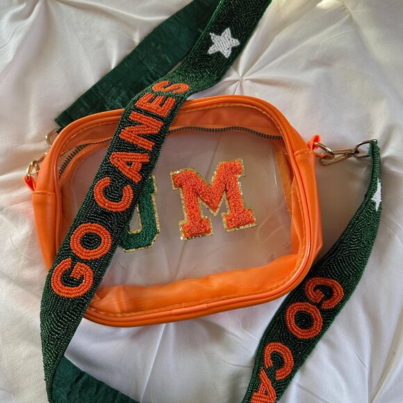 UMIAMI Beaded Purse Strap | Go Canes Beaded Purse Strap - Picture 2 of 3